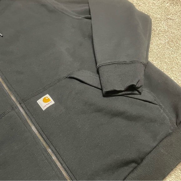 Men’s Carhartt Rain Defender Relaxed Fit Sherpa Lined Zippered Sweatshirt XXL - Picture 4 of 7